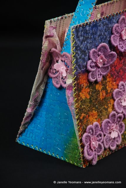 handbag side closeup